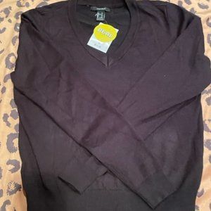 Forever 21 Black V neck sweater size S